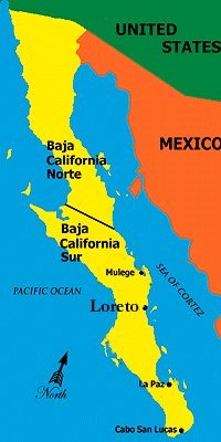 Map of Baja